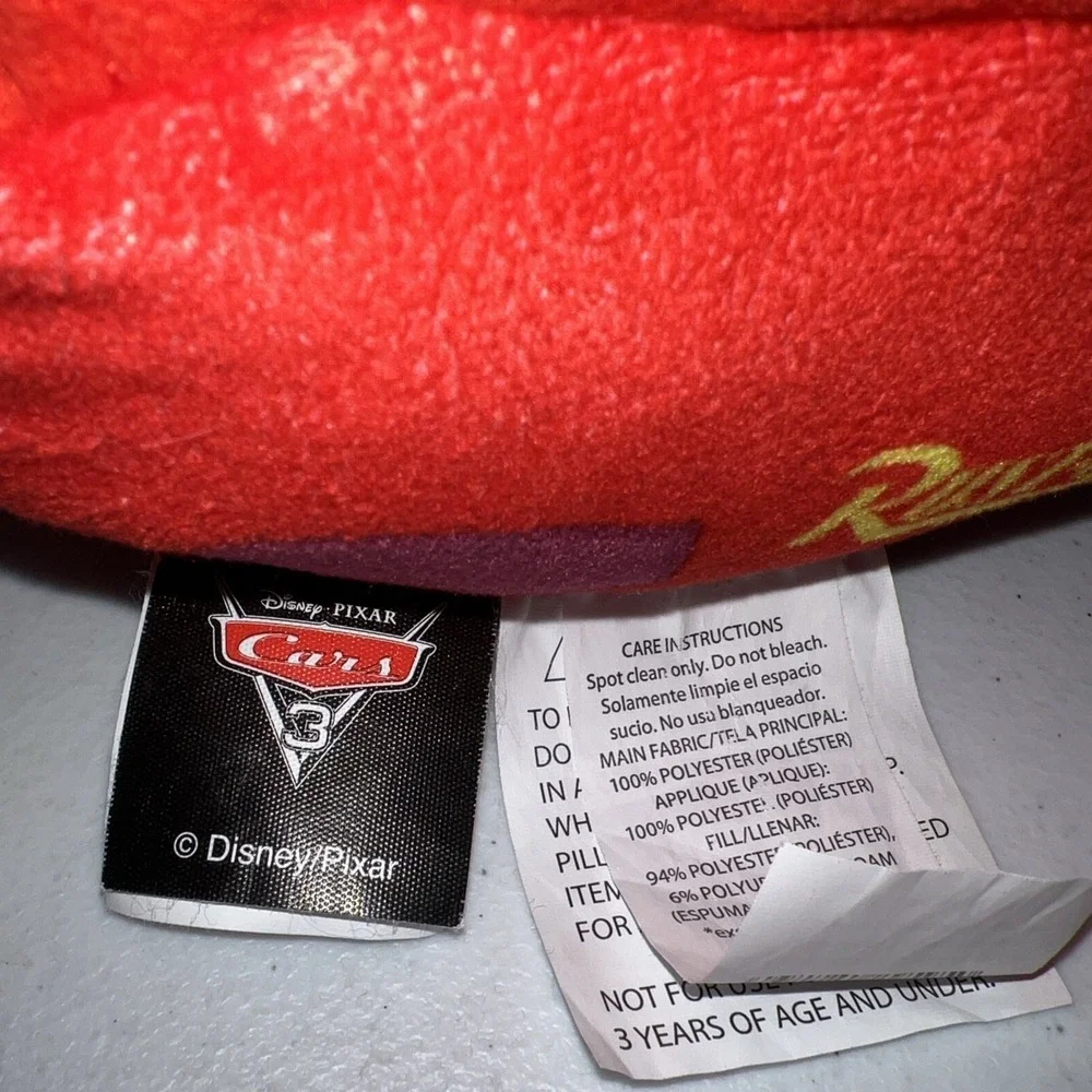 Disney Pixar Cars 3 Plush Stuffed Lightning Mcqueen Red Pillow Plush Buddy 16